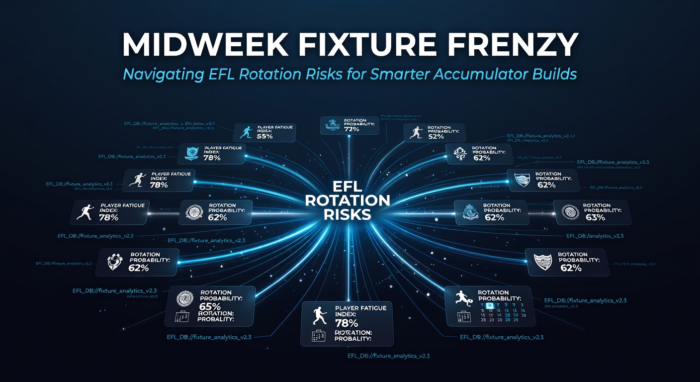 Manager studies lineup sheet amid midweek fixture chaos, plotting rotations to outsmart opponents and bookies